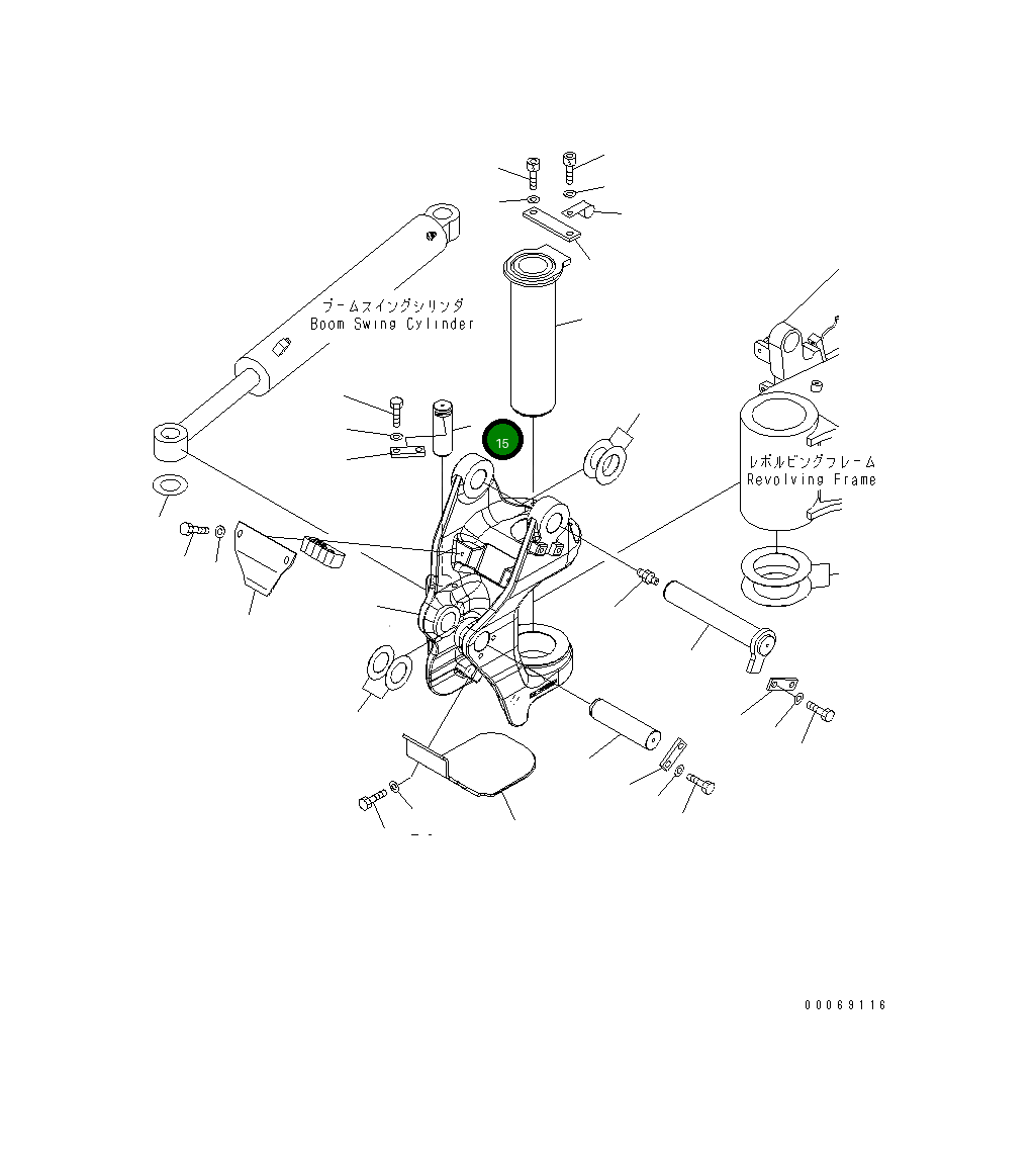 Палец 22L-70-21470 Komatsu