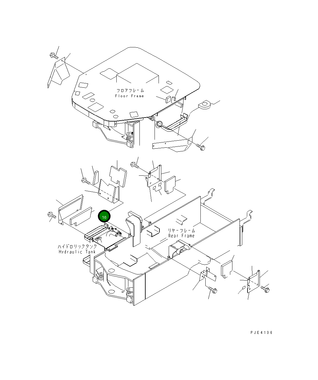 Лист 415-54-21740 Komatsu