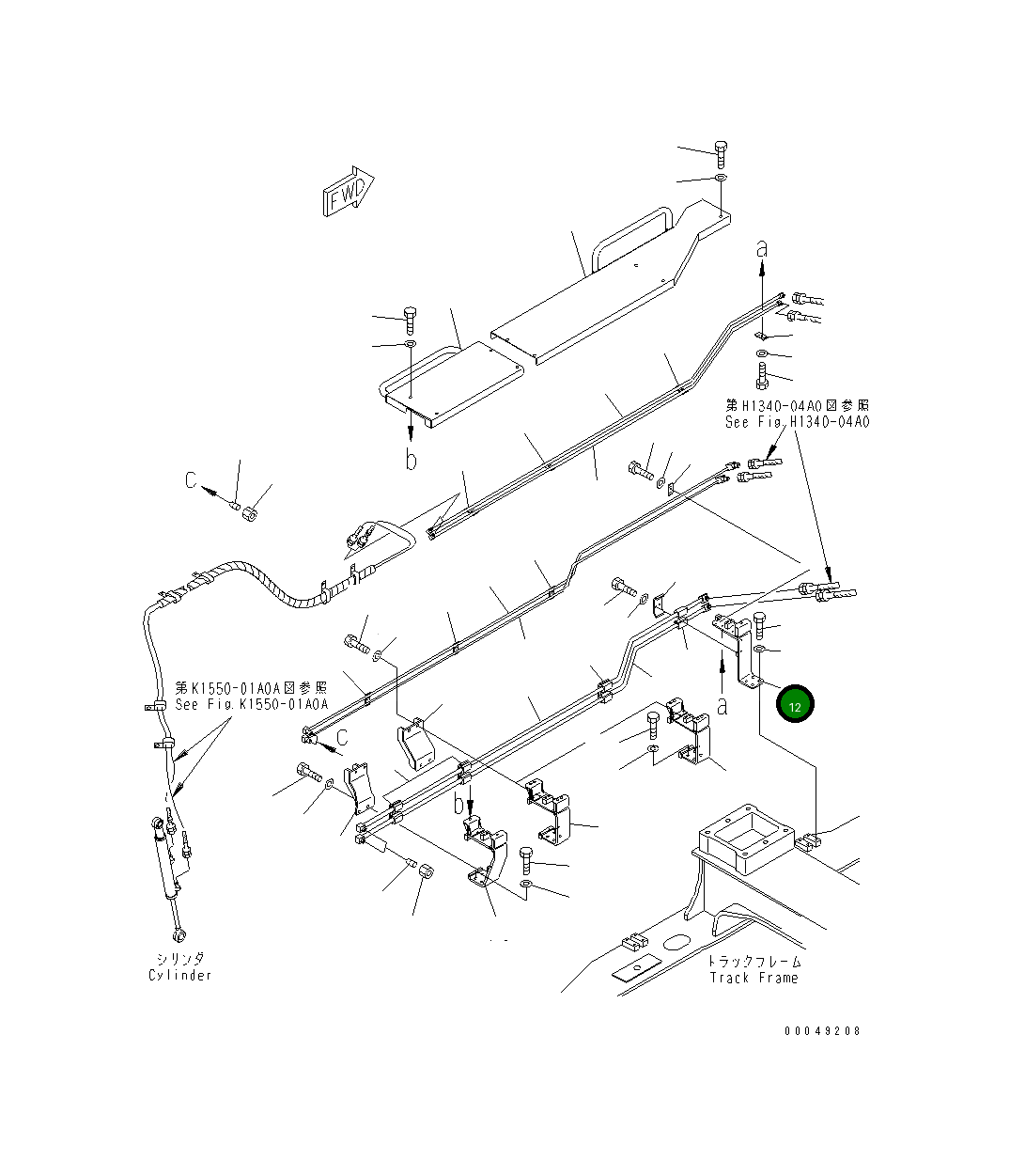 Кронштейн 8295-62-1533 Komatsu