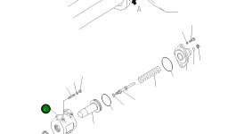 Правый палец фиксатора в сборе 234-43-05122 Komatsu