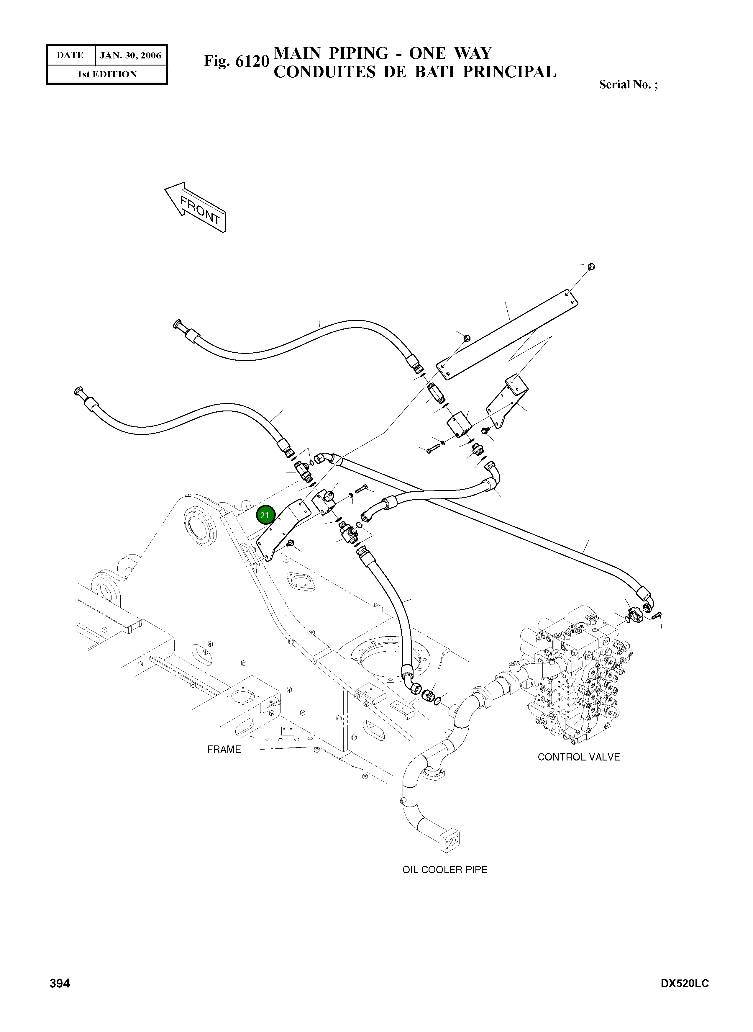 Кронштейн K1007520 Komatsu