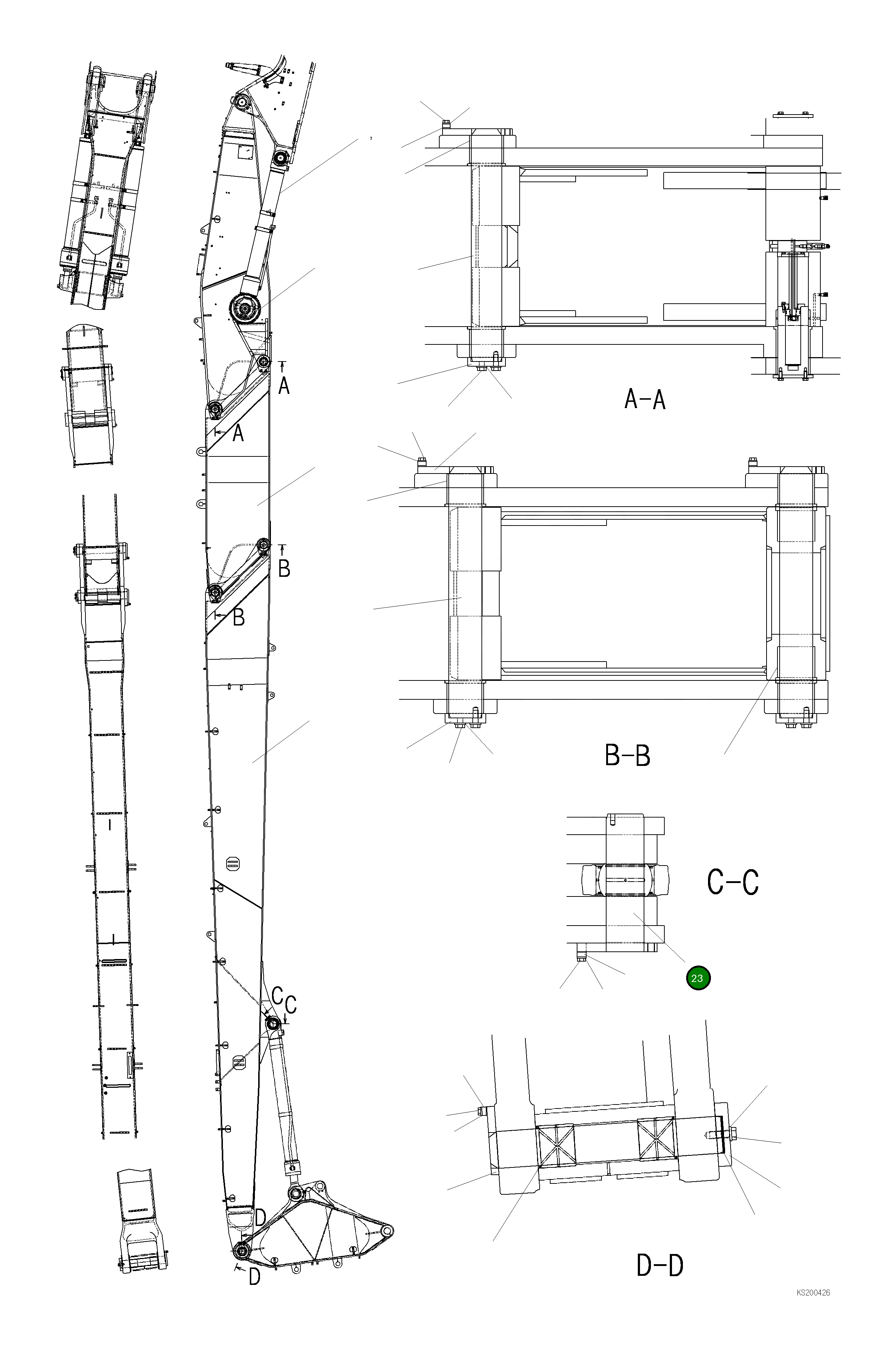 Палец 21N-72-13141 Komatsu
