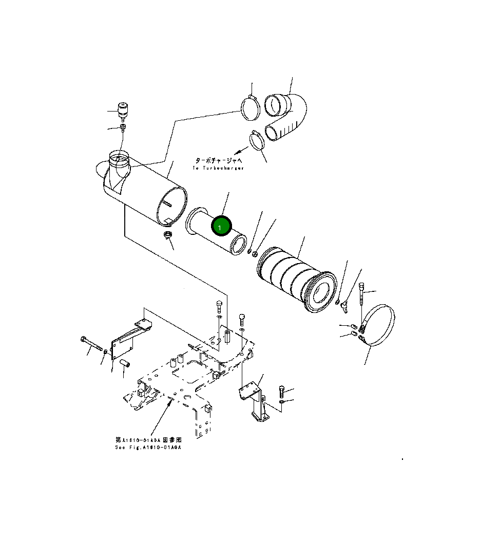 Корпус 124-01-61110 Komatsu