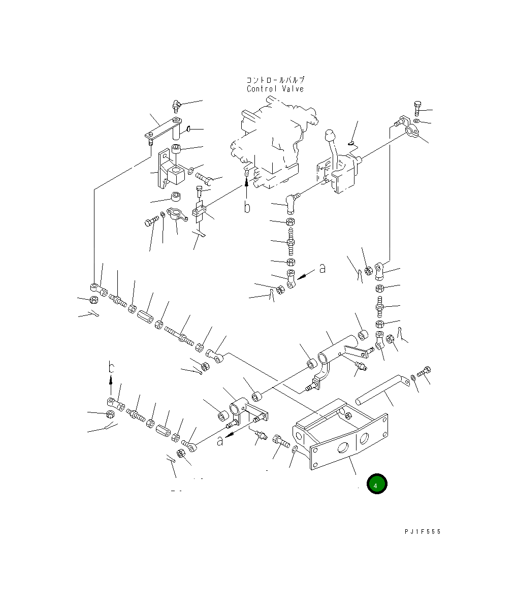 Кронштейн 154-61-75360 Komatsu