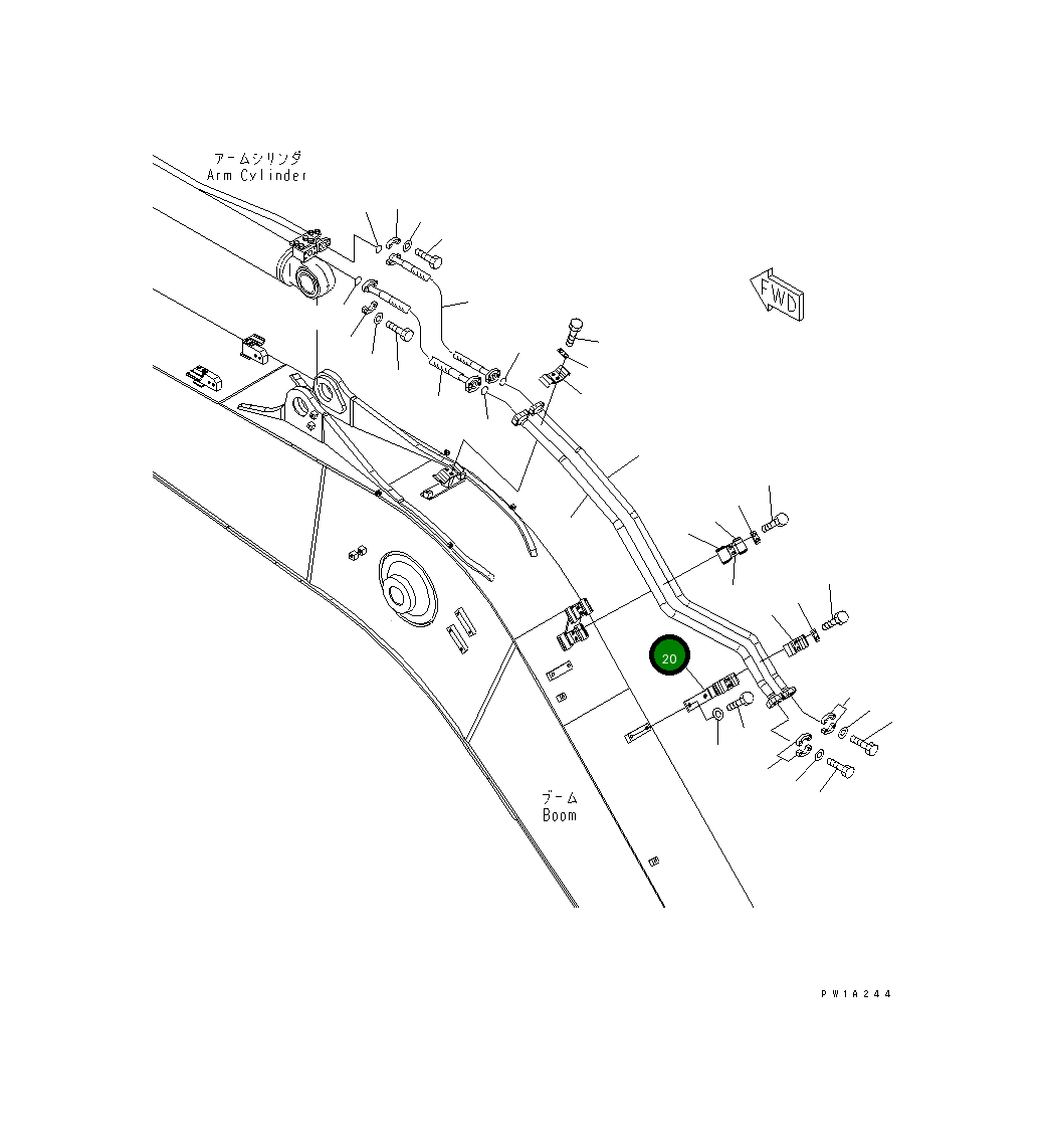 Кронштейн 22U-62-23170NK Komatsu
