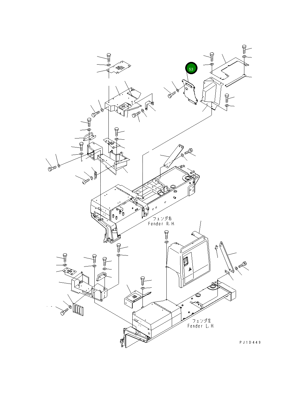Кронштейн 195-01-37150 Komatsu