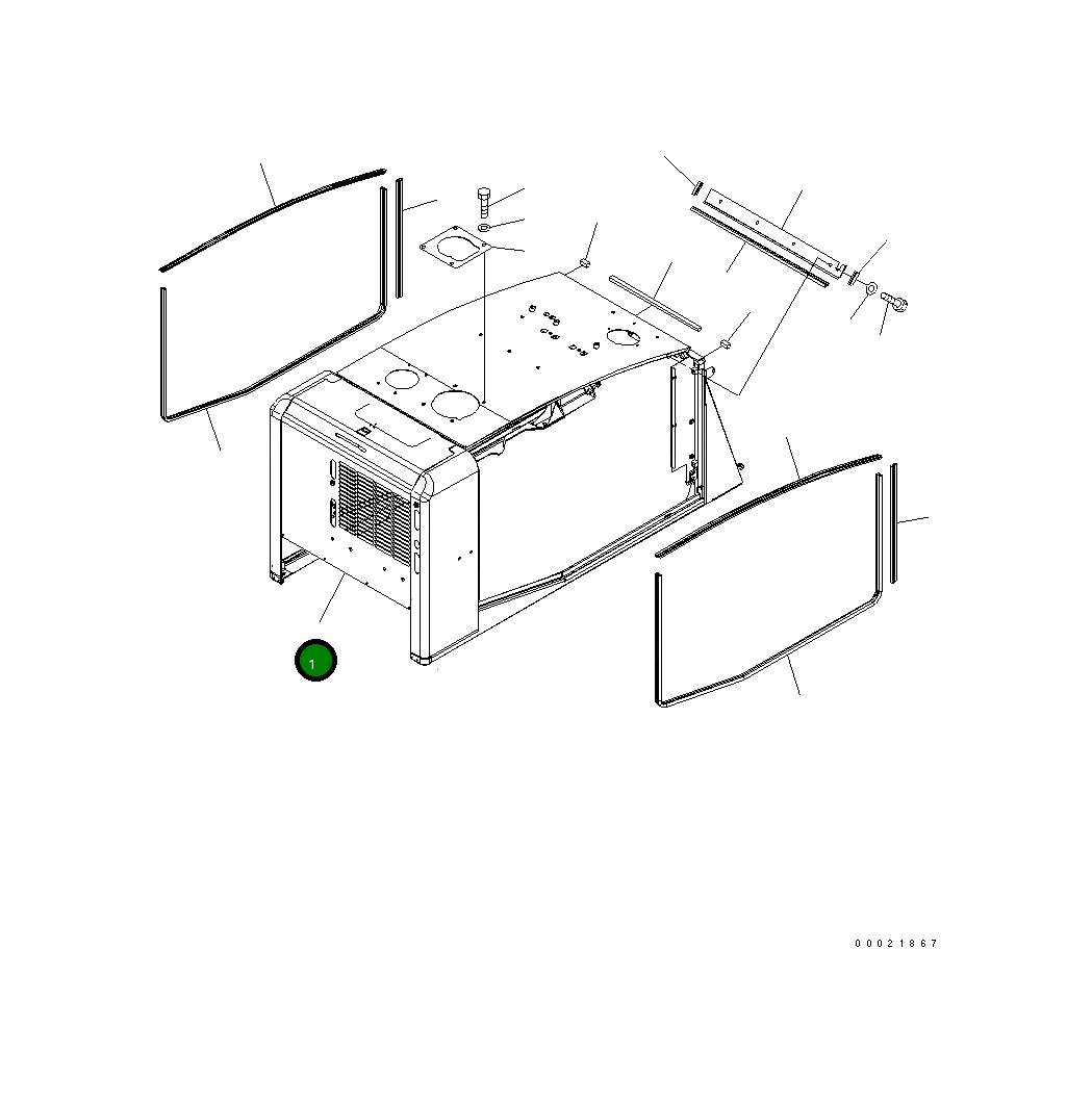 Капот 417-Z97-3410 Komatsu