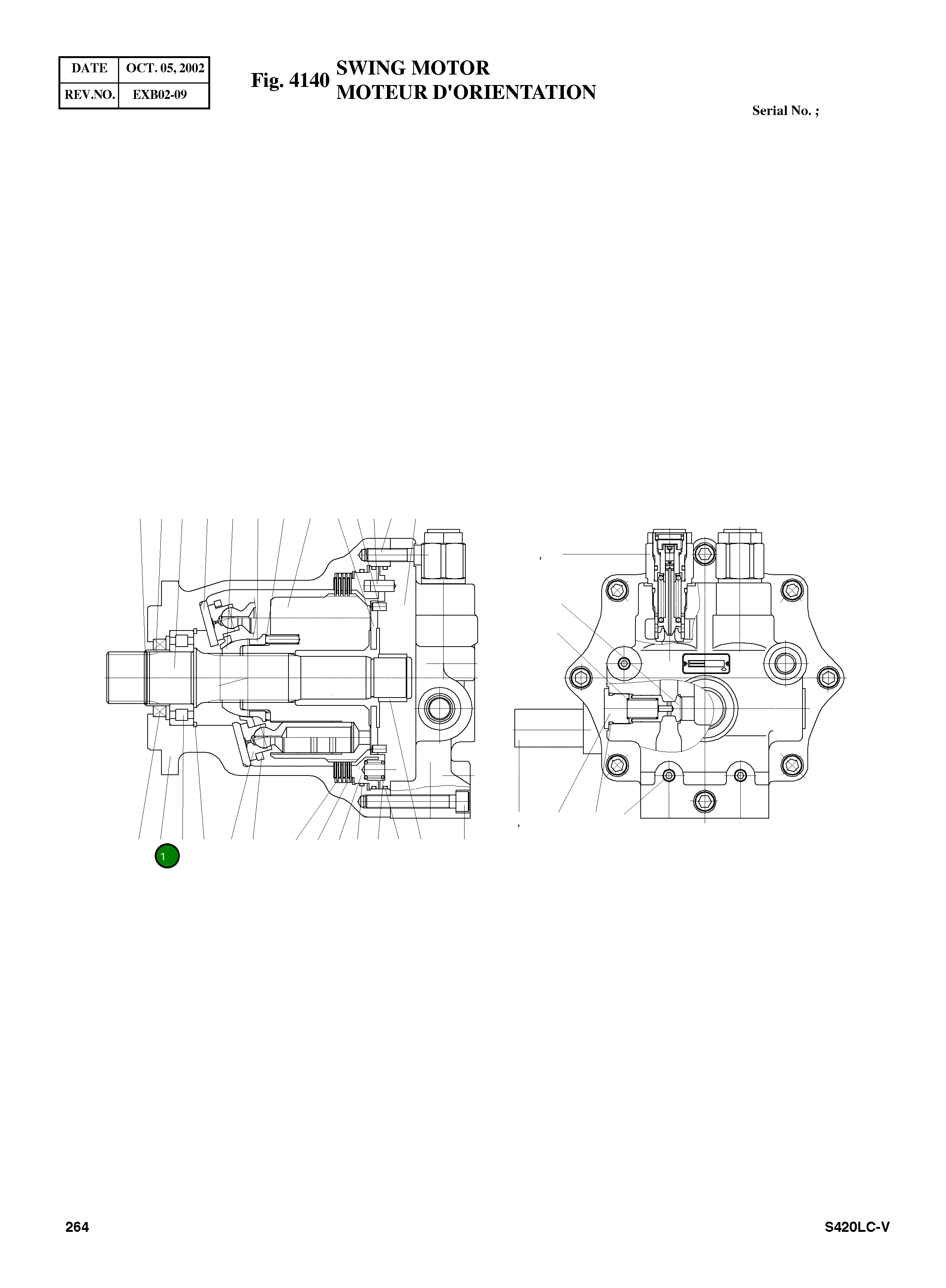 Корпус J98A2001 Komatsu