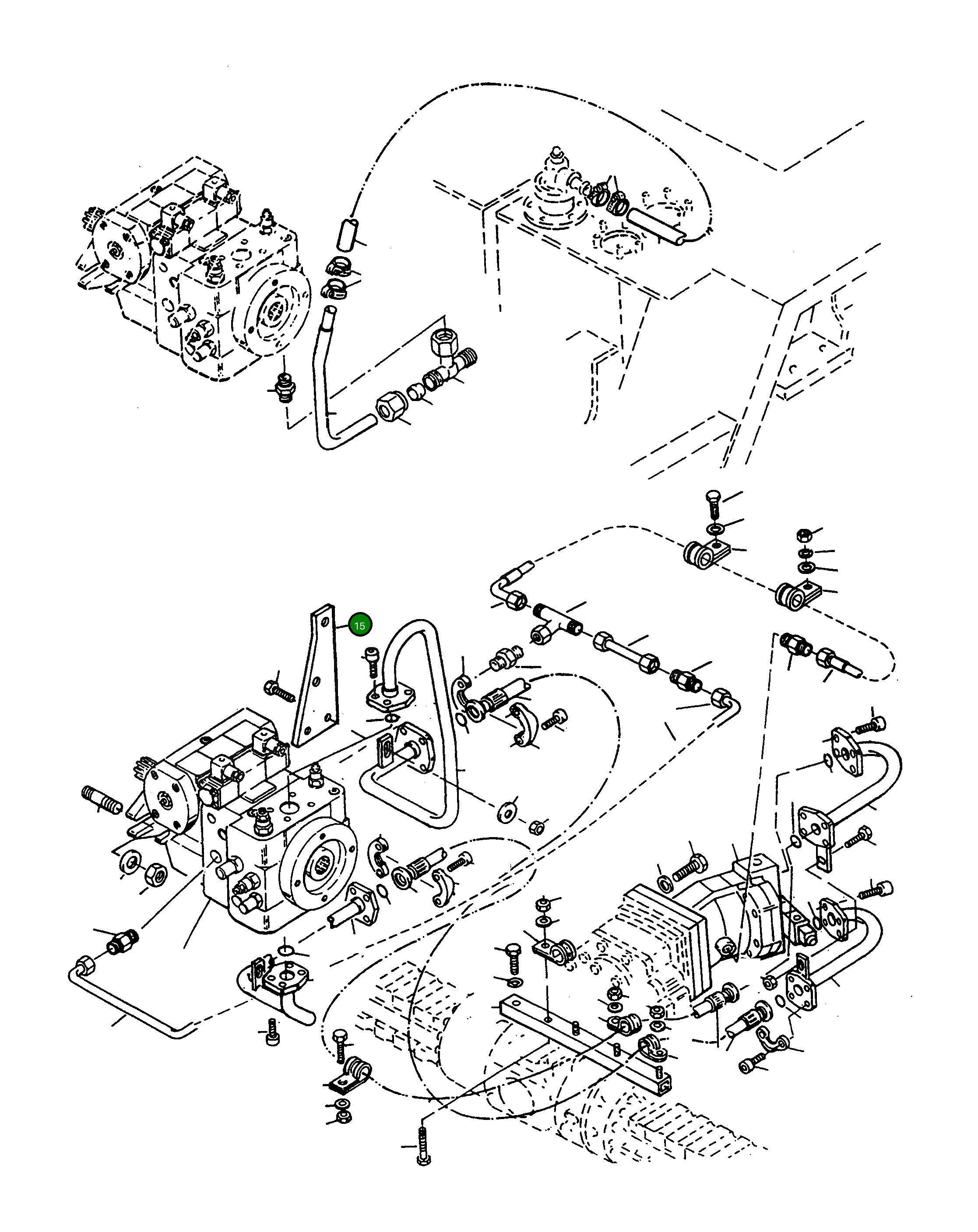 Кронштейн 4228714M1 Komatsu