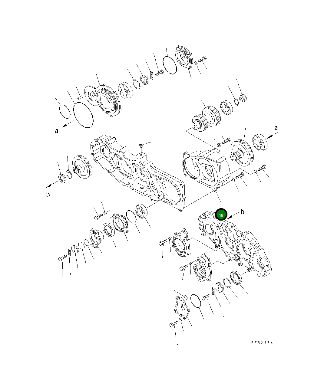 Корпус 156-38-21330 Komatsu