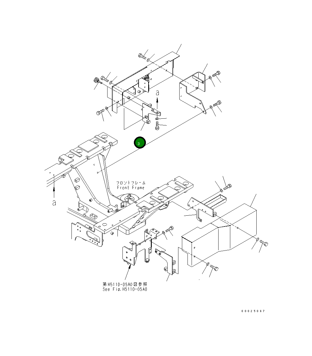 Кронштейн 23C-54-52151 Komatsu