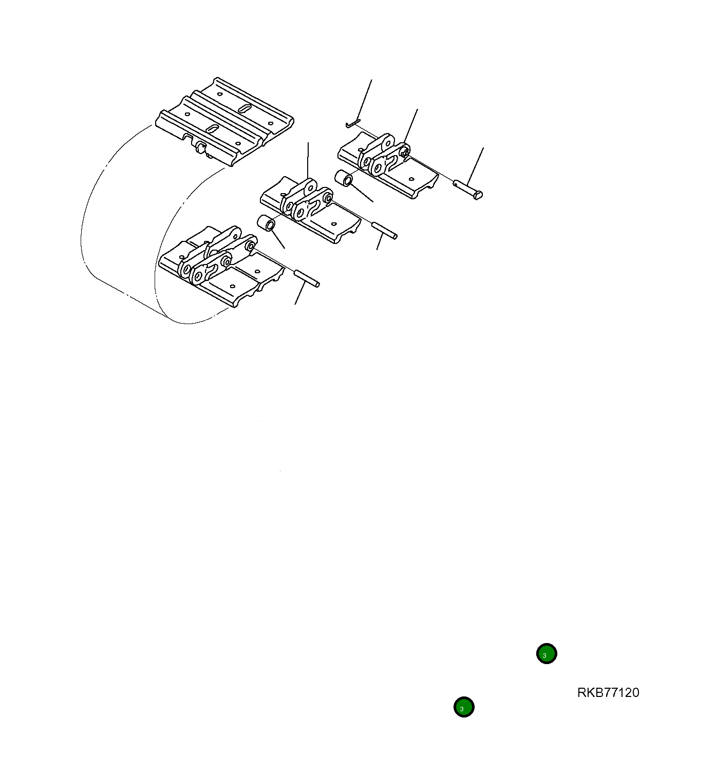 Палец 22L-09-R9020 Komatsu