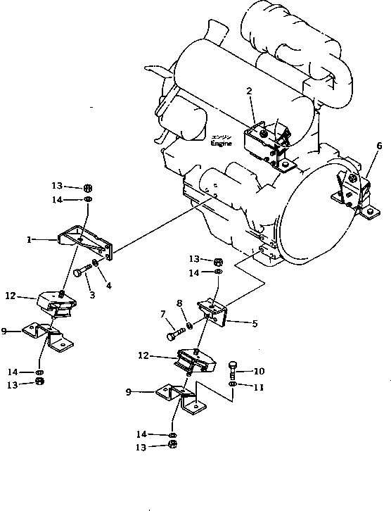 Кронштейн 20P-01-71230 Komatsu