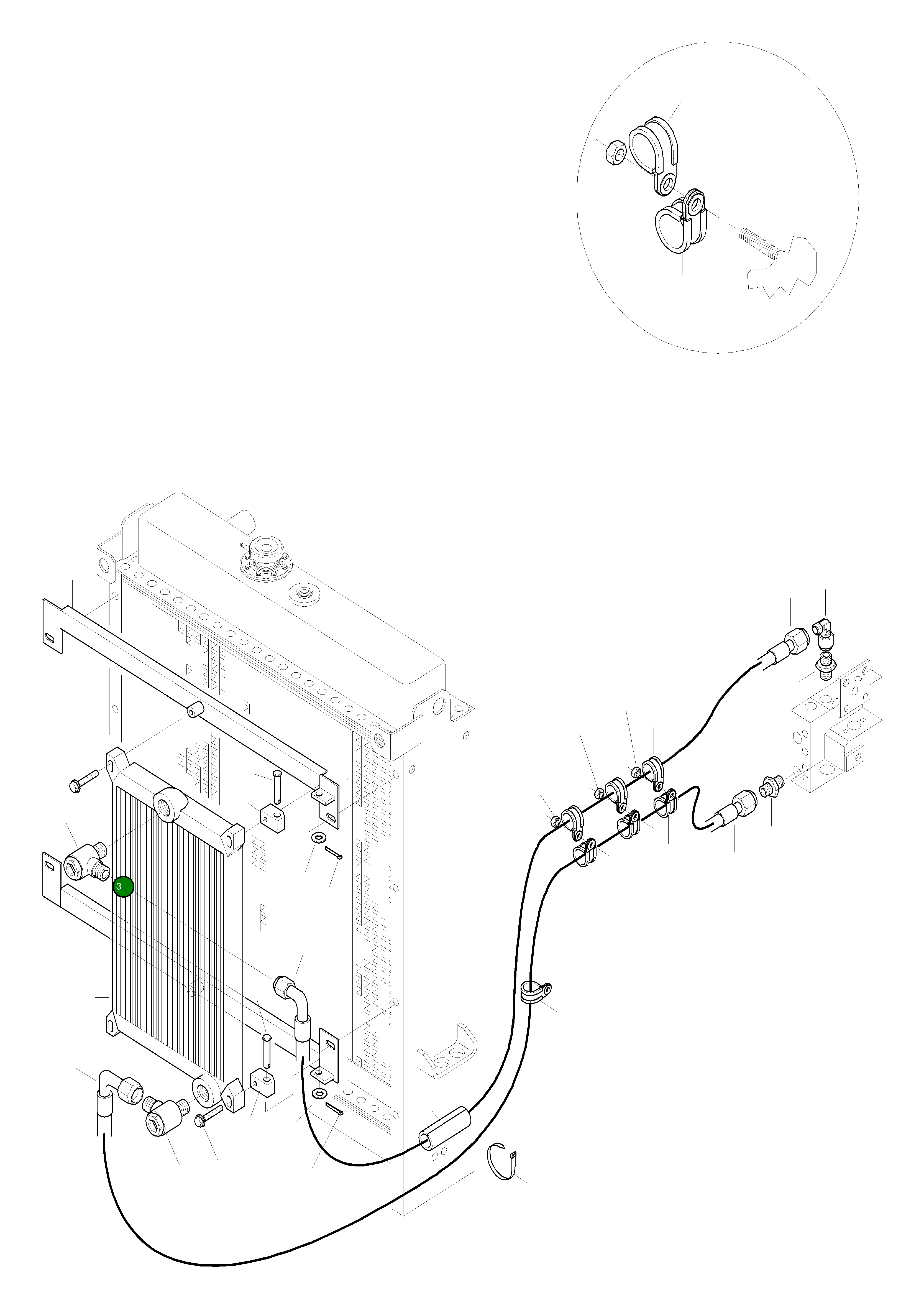 Масляный радиатор 42Y-62-H5010 Komatsu