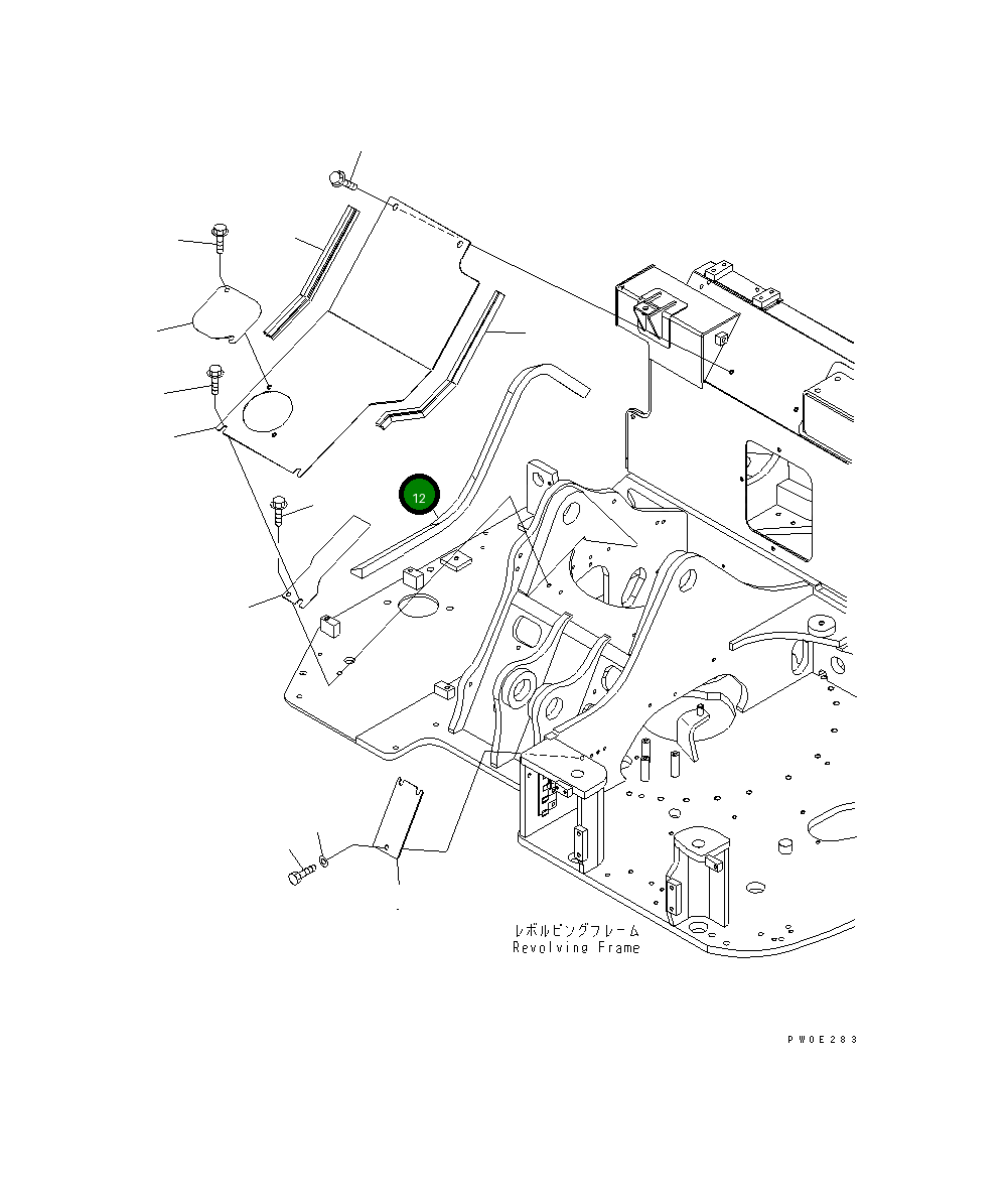 Лист 21W-54-43580 Komatsu