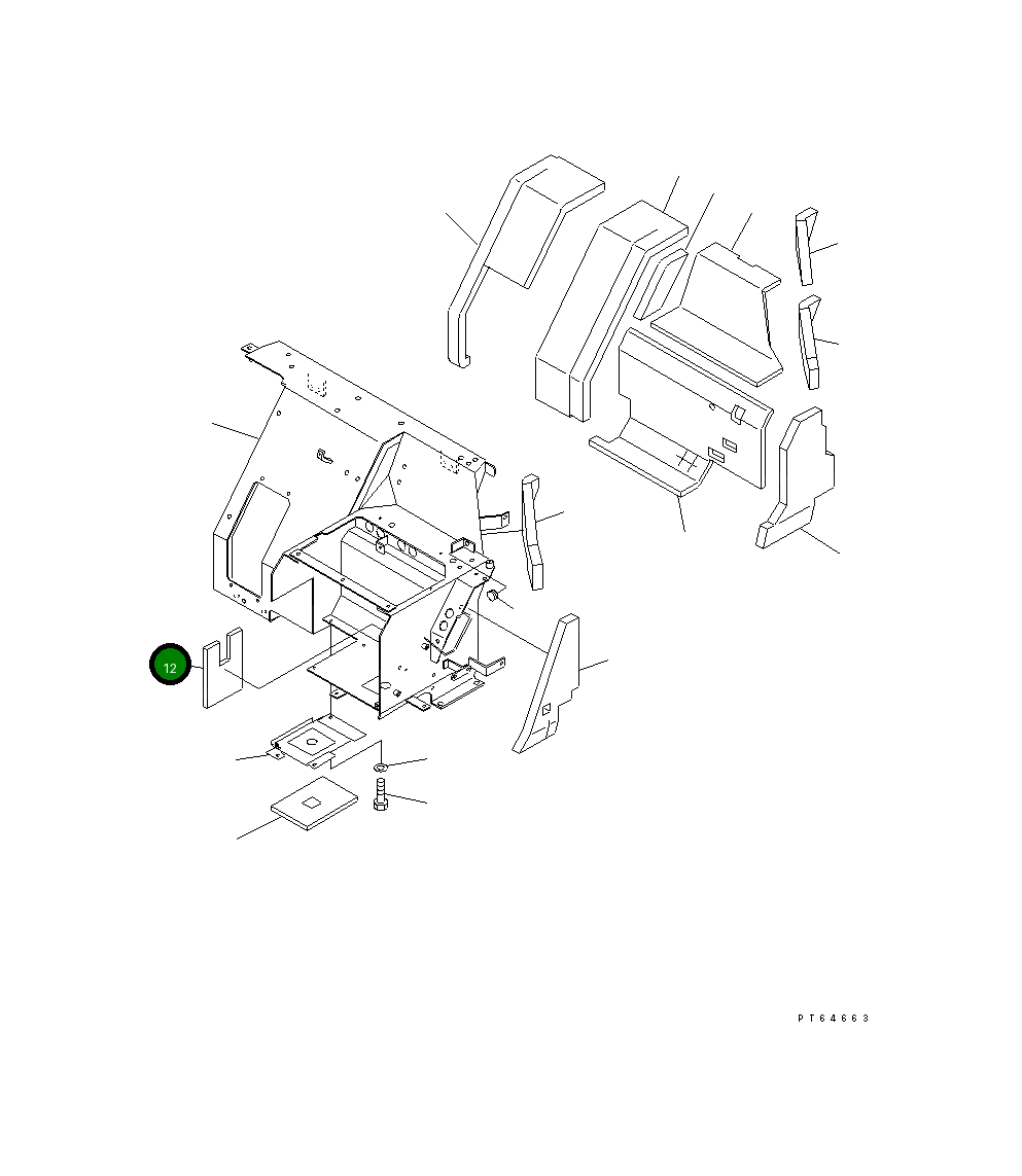 Лист 22L-979-1170 Komatsu
