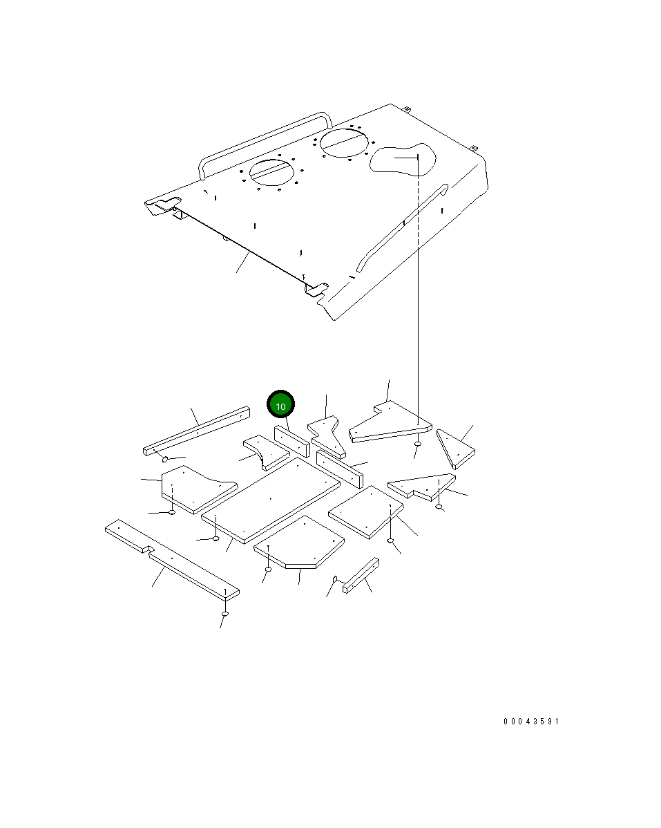Лист 17A-54-43910 Komatsu