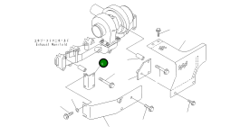 Кронштейн 124-01-51750 Komatsu