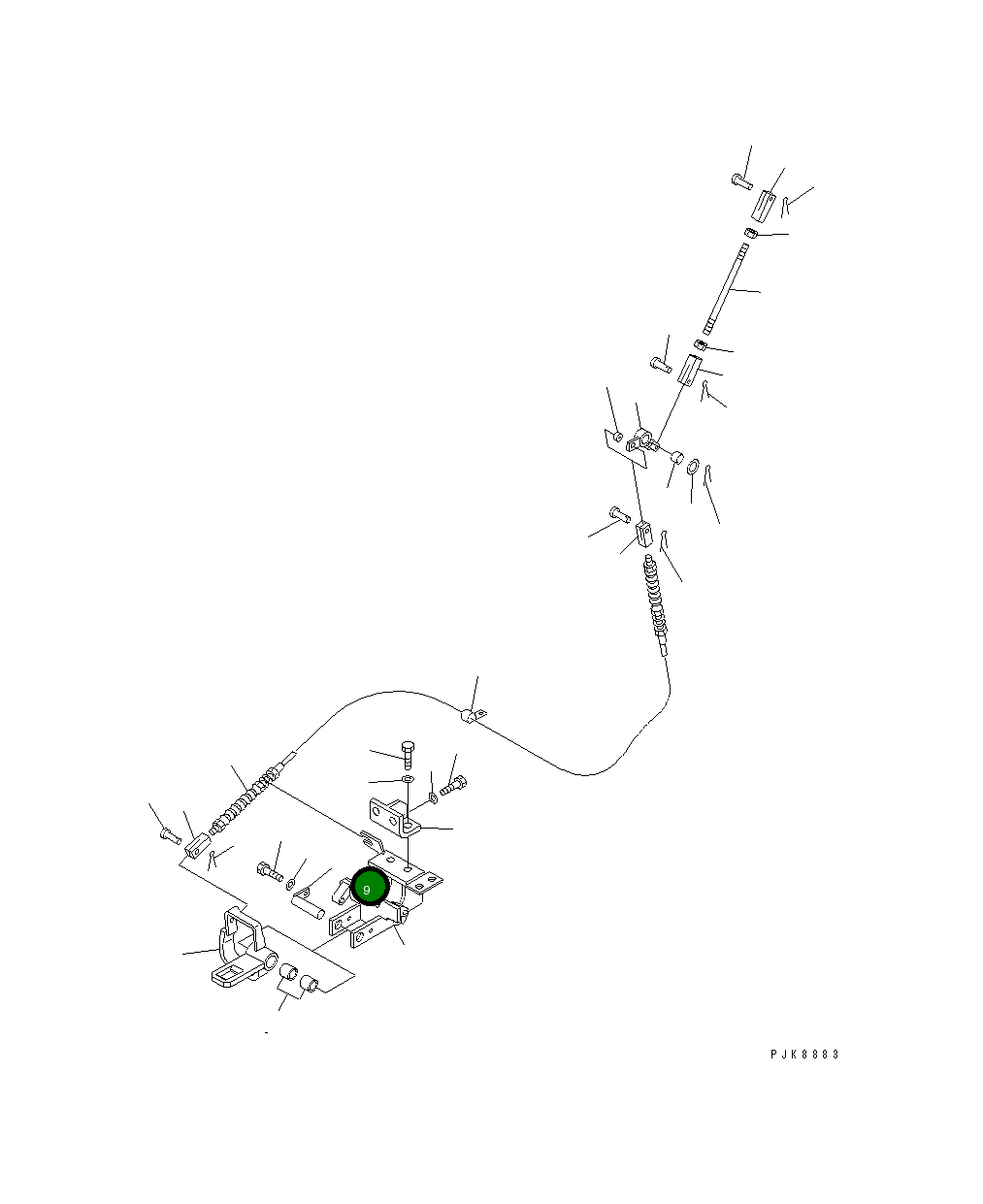 Палец 22M-43-12170 Komatsu