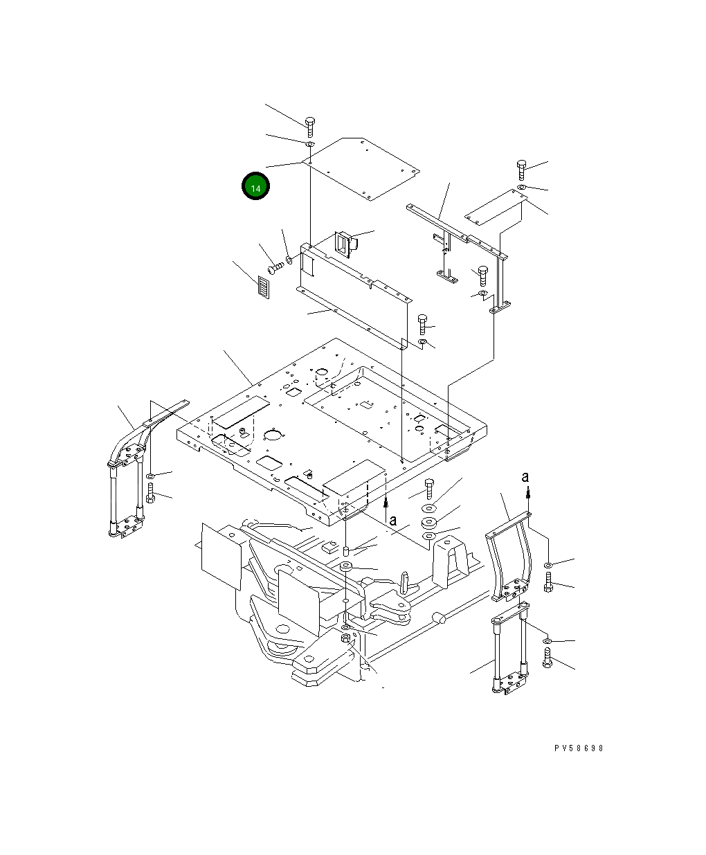 Кронштейн 23A-54-27541 Komatsu