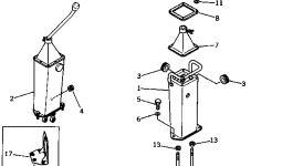 Кронштейн 208-43-13650 Komatsu