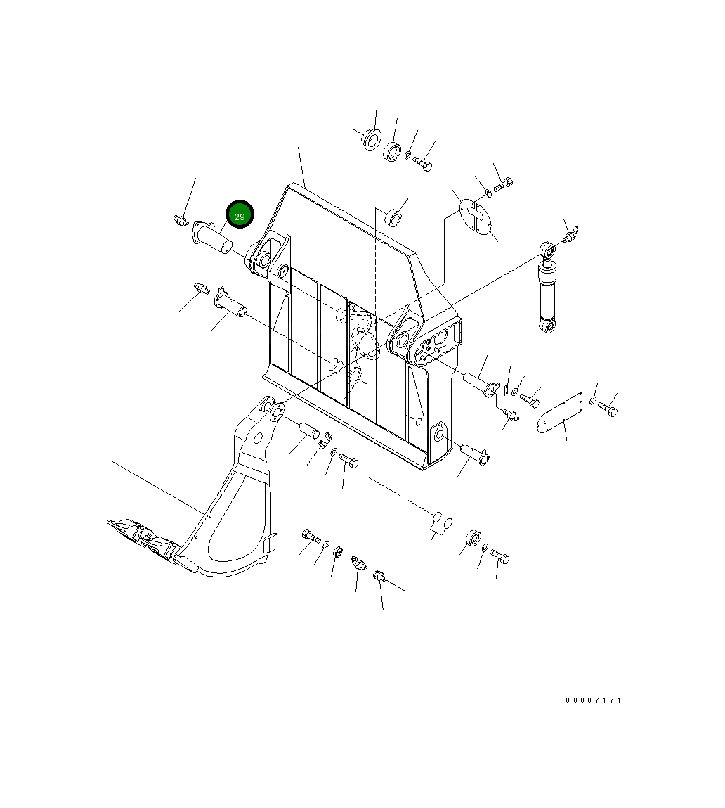 Палец 21N-72-14171 Komatsu