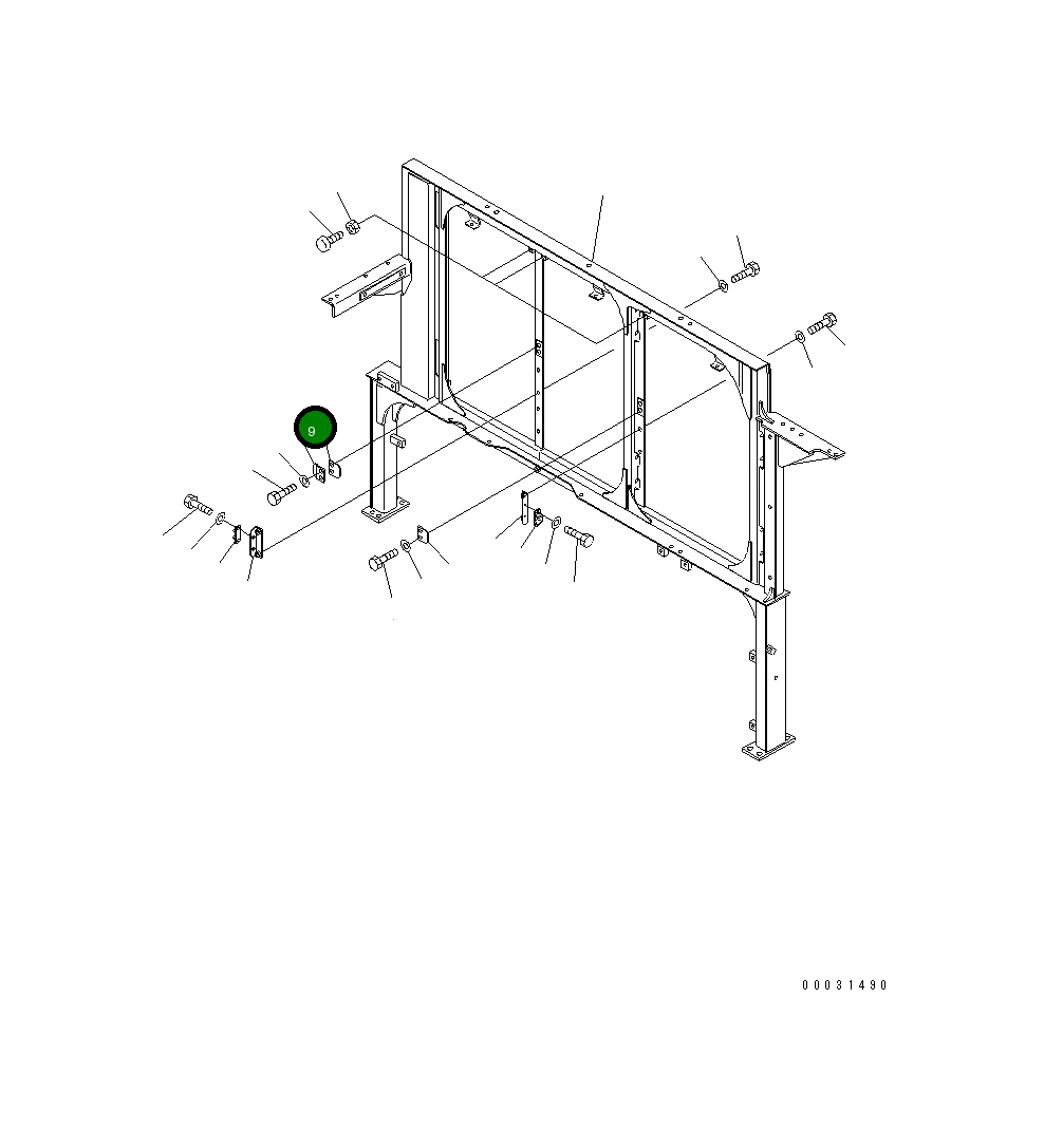 Кронштейн 21N-53-31670 Komatsu