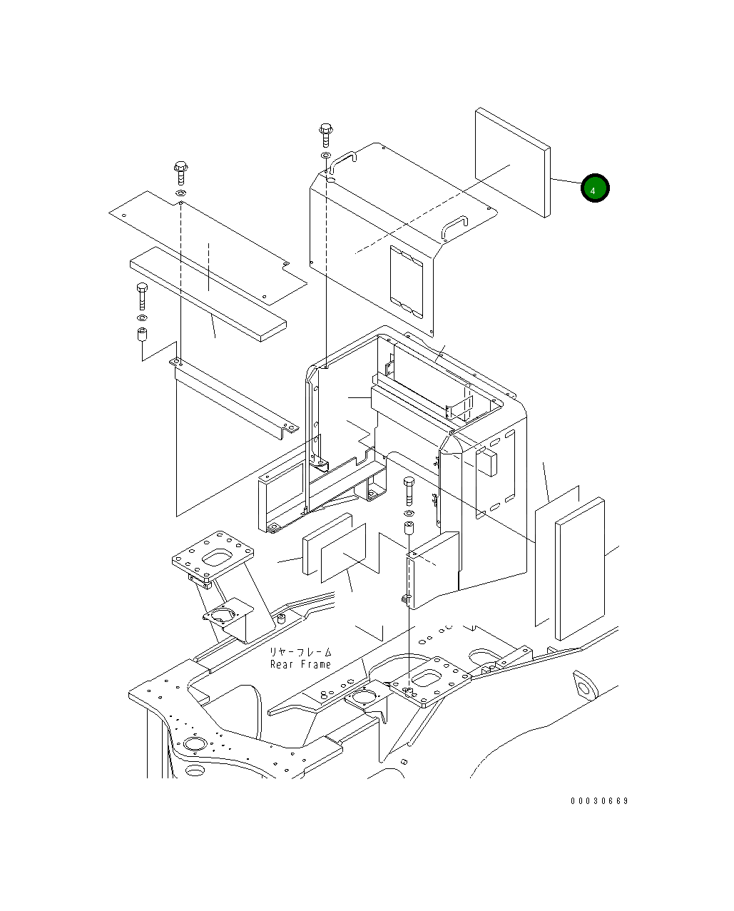 Лист 425-Z90-2530 Komatsu