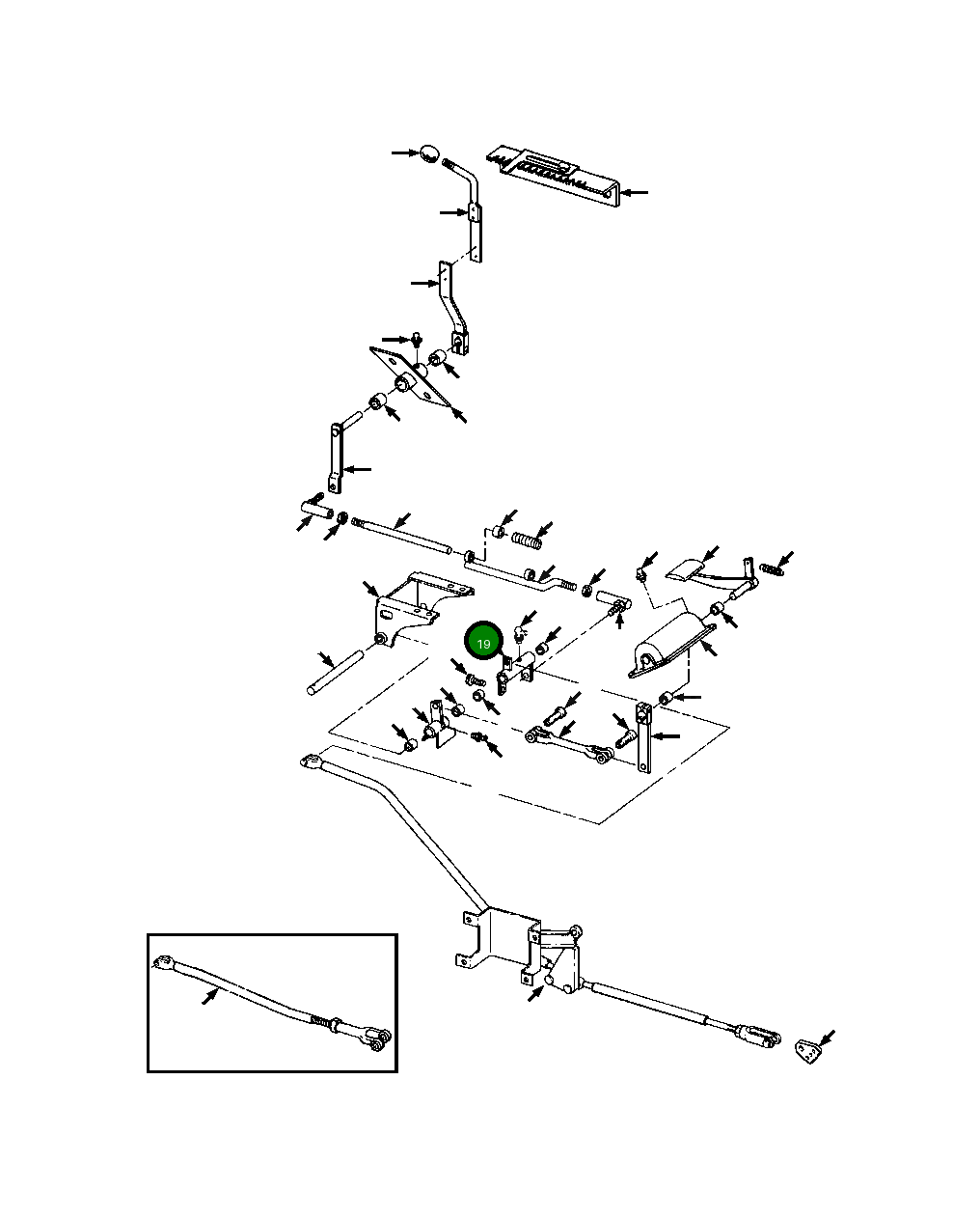 Коромысло управления двигателем 740 511 C1 Komatsu
