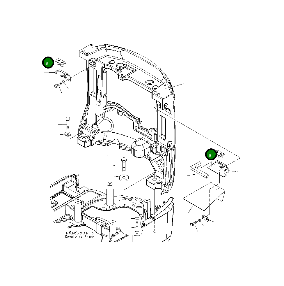 Кронштейн 22J-46-25281 Komatsu