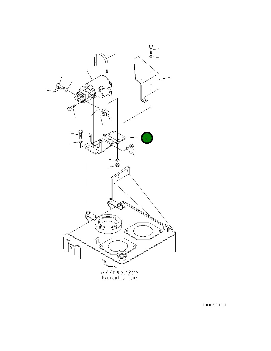 Кронштейн 567-40-74113 Komatsu