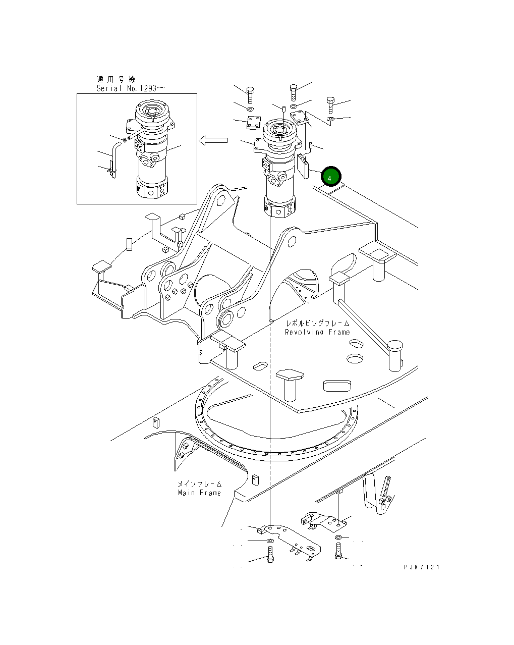 Кронштейн 21J-60-12890 Komatsu
