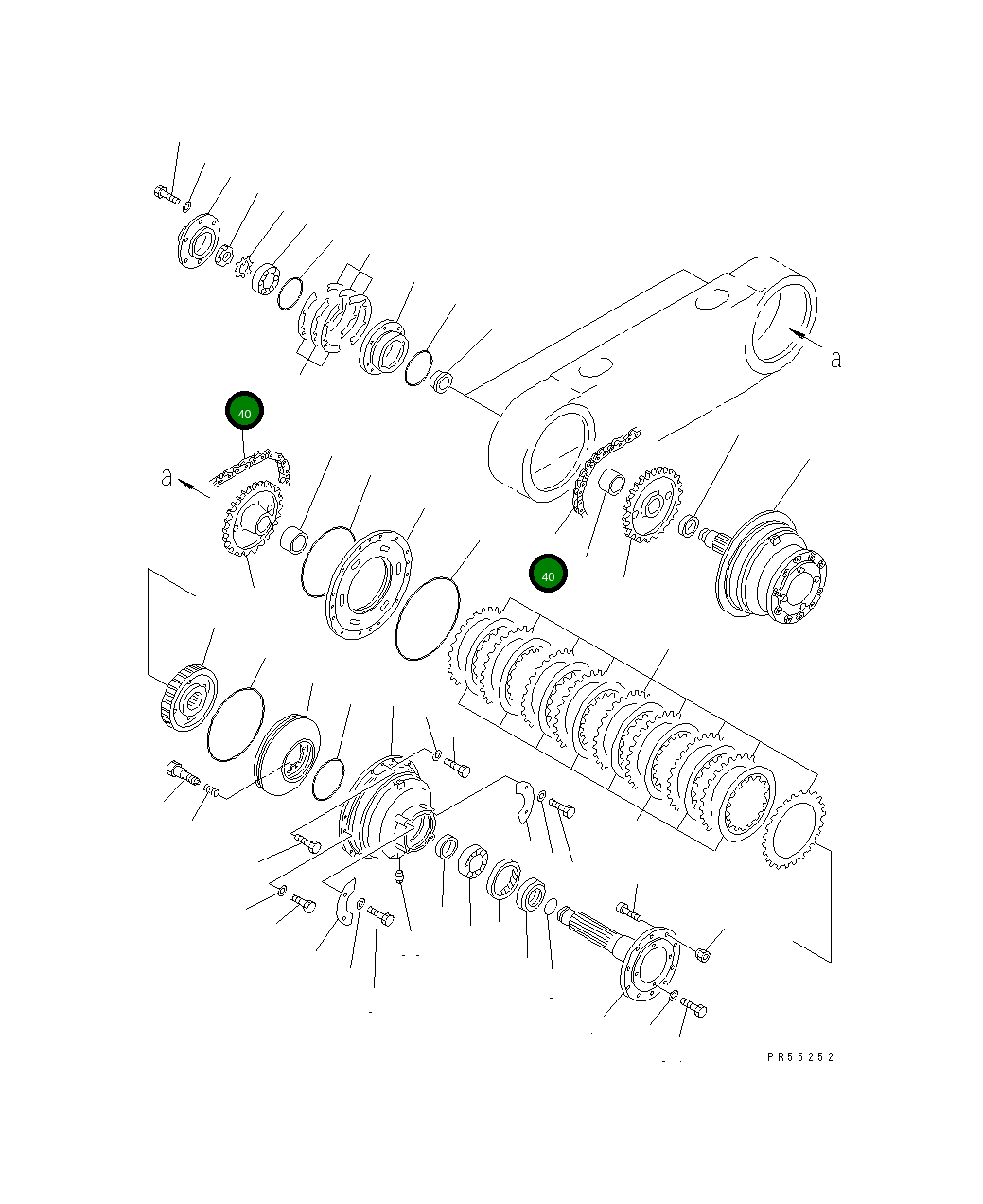 Палец 234-25-31420 Komatsu