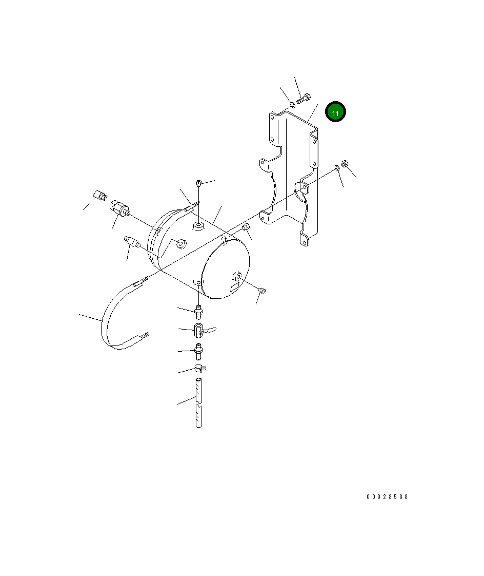 Кронштейн 567-87-76211 Komatsu