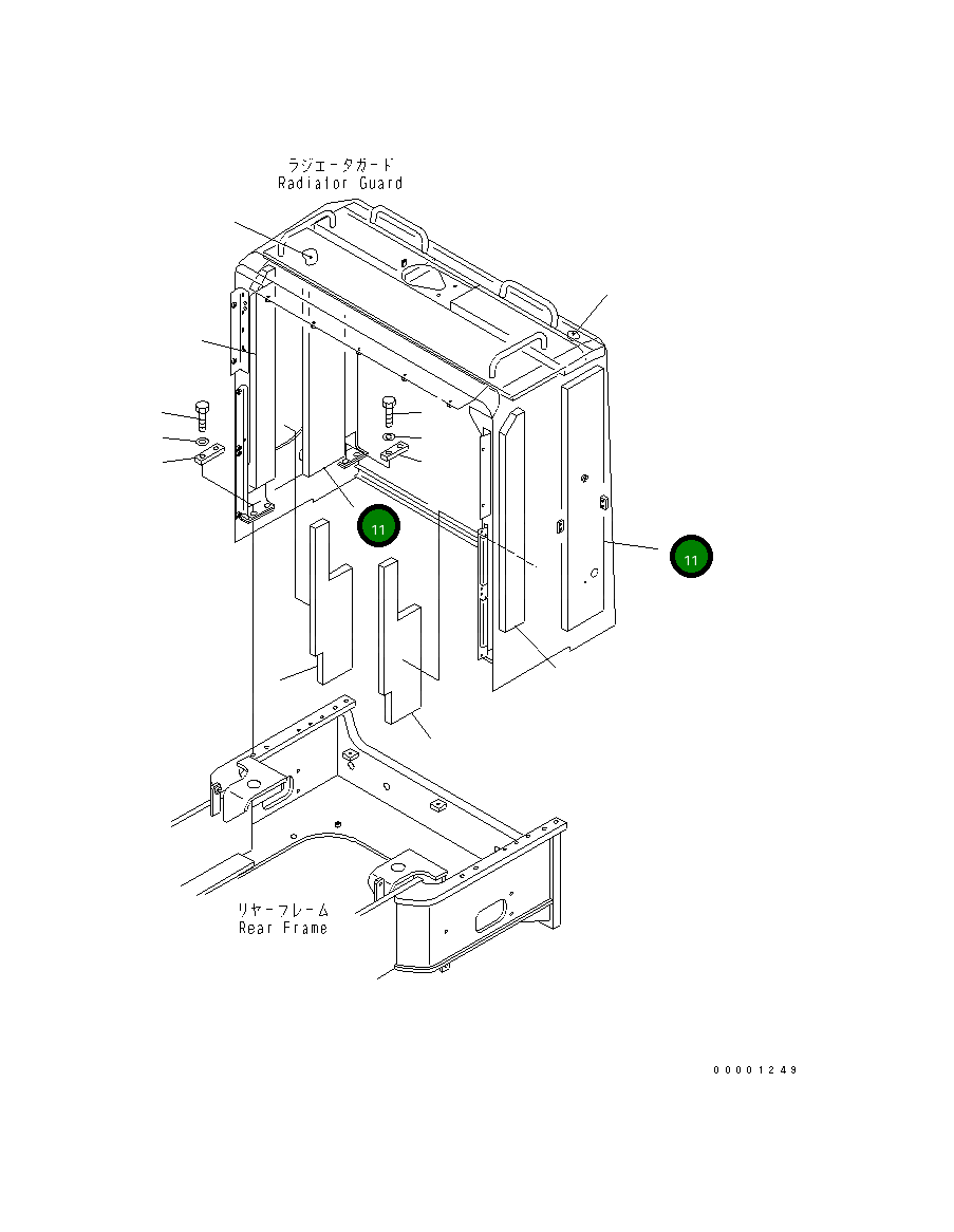 Лист 426-Z90-3851 Komatsu