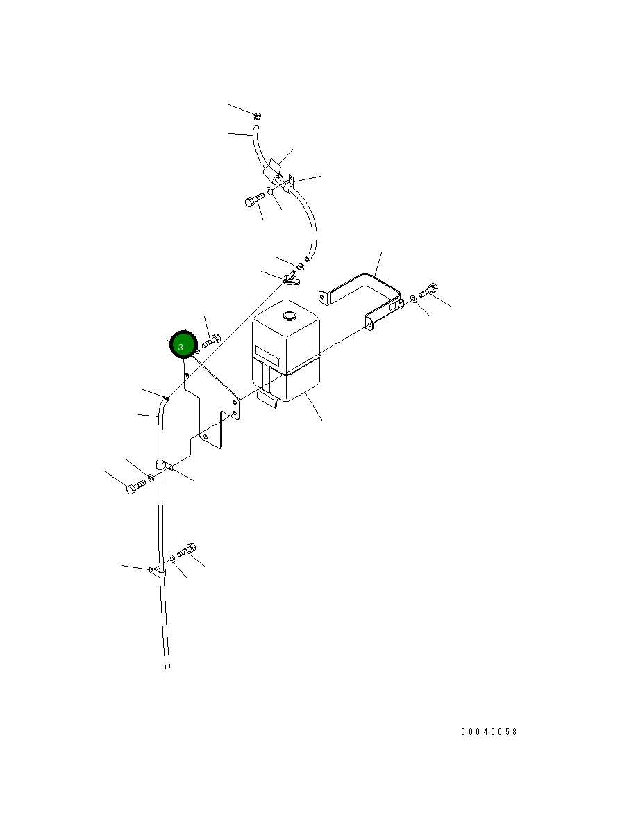 Кронштейн 154-03-75291 Komatsu