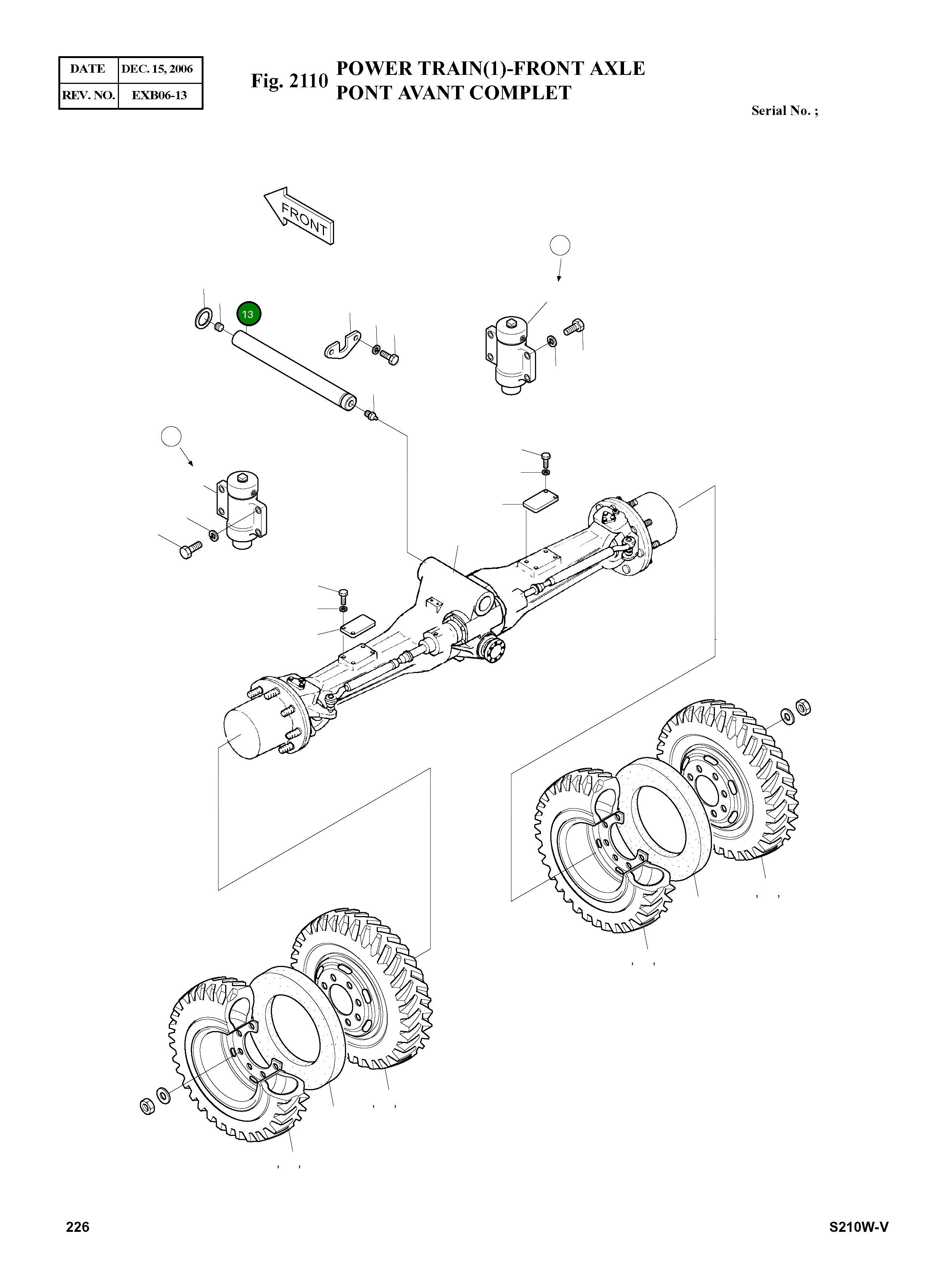 Палец 123-00111 Komatsu