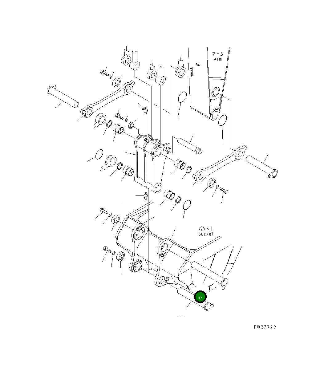 Палец 21N-70-33142 Komatsu