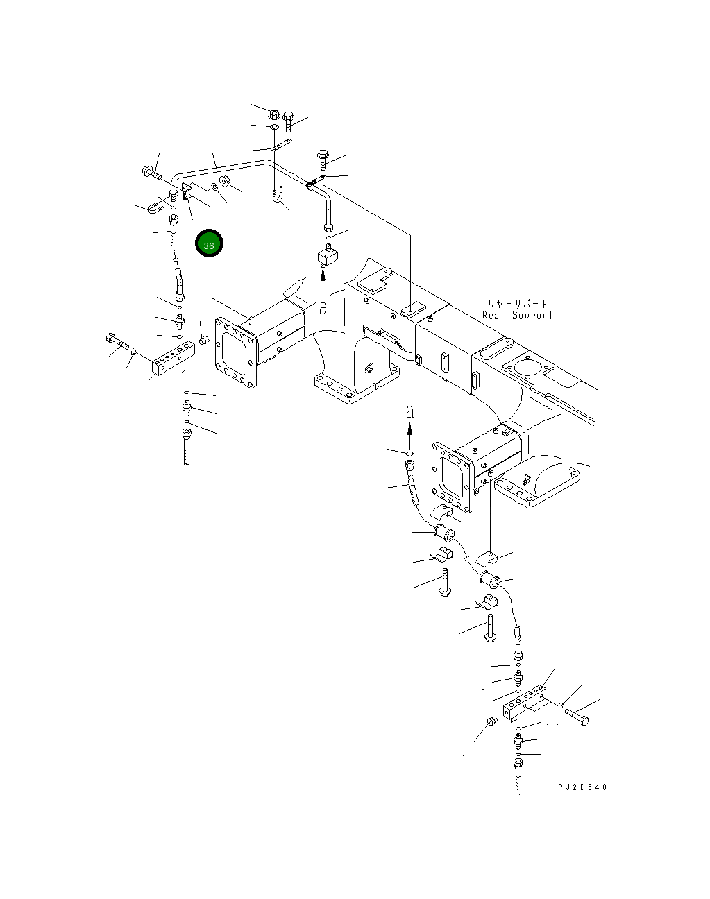Кронштейн 569-43-83870 Komatsu