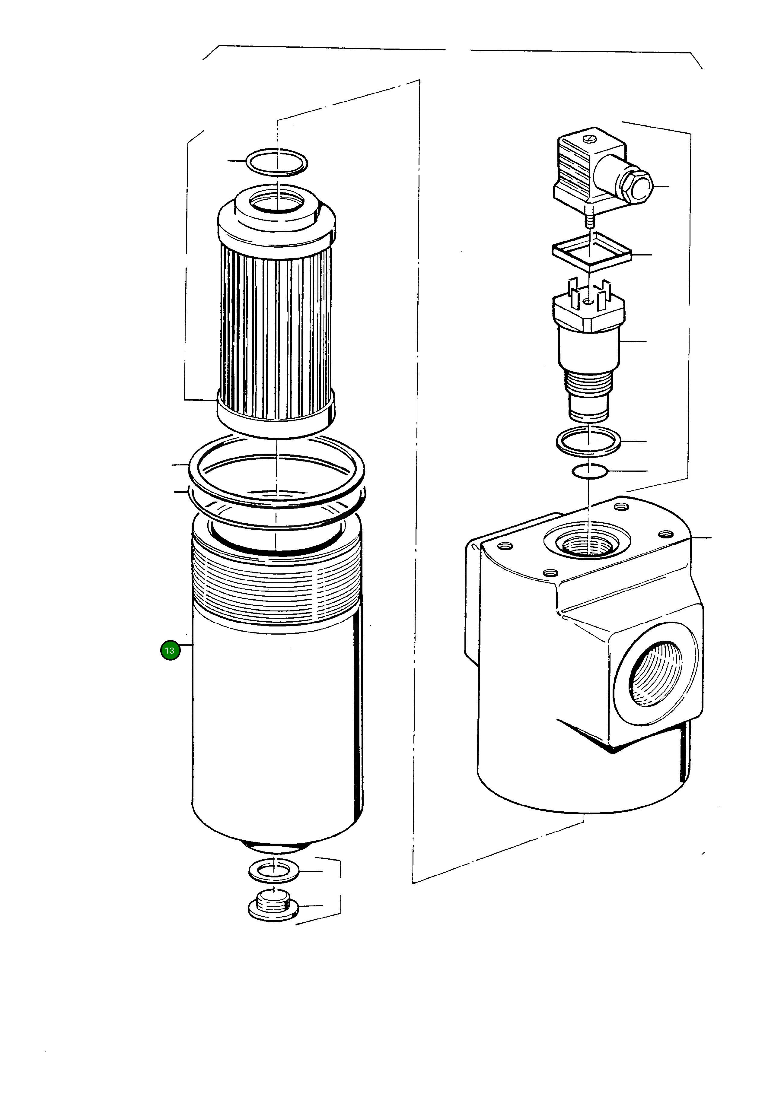 Корпус фильтра 694 433 Komatsu