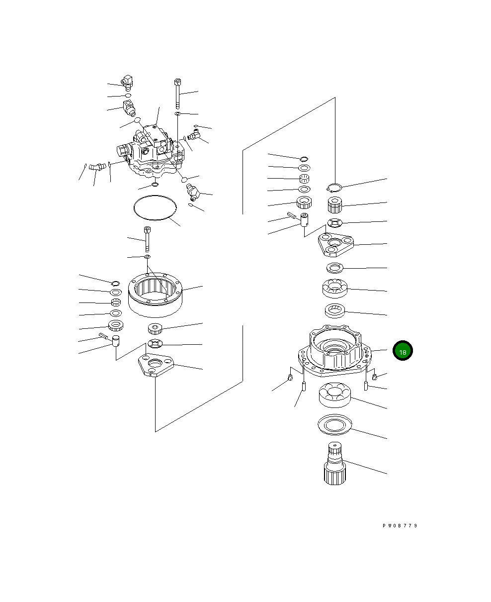 Корпус 20U-26-31160 Komatsu