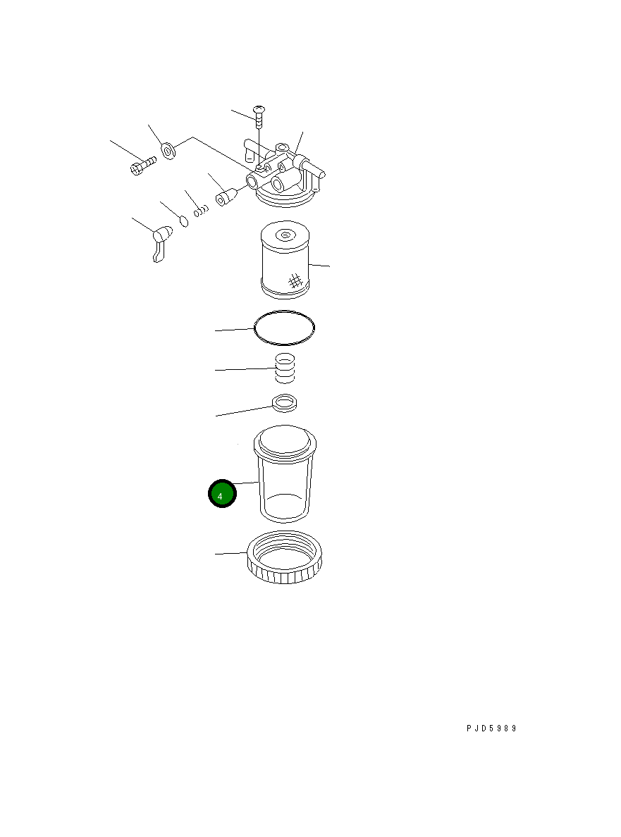 Корпус YM124064-55510 Komatsu
