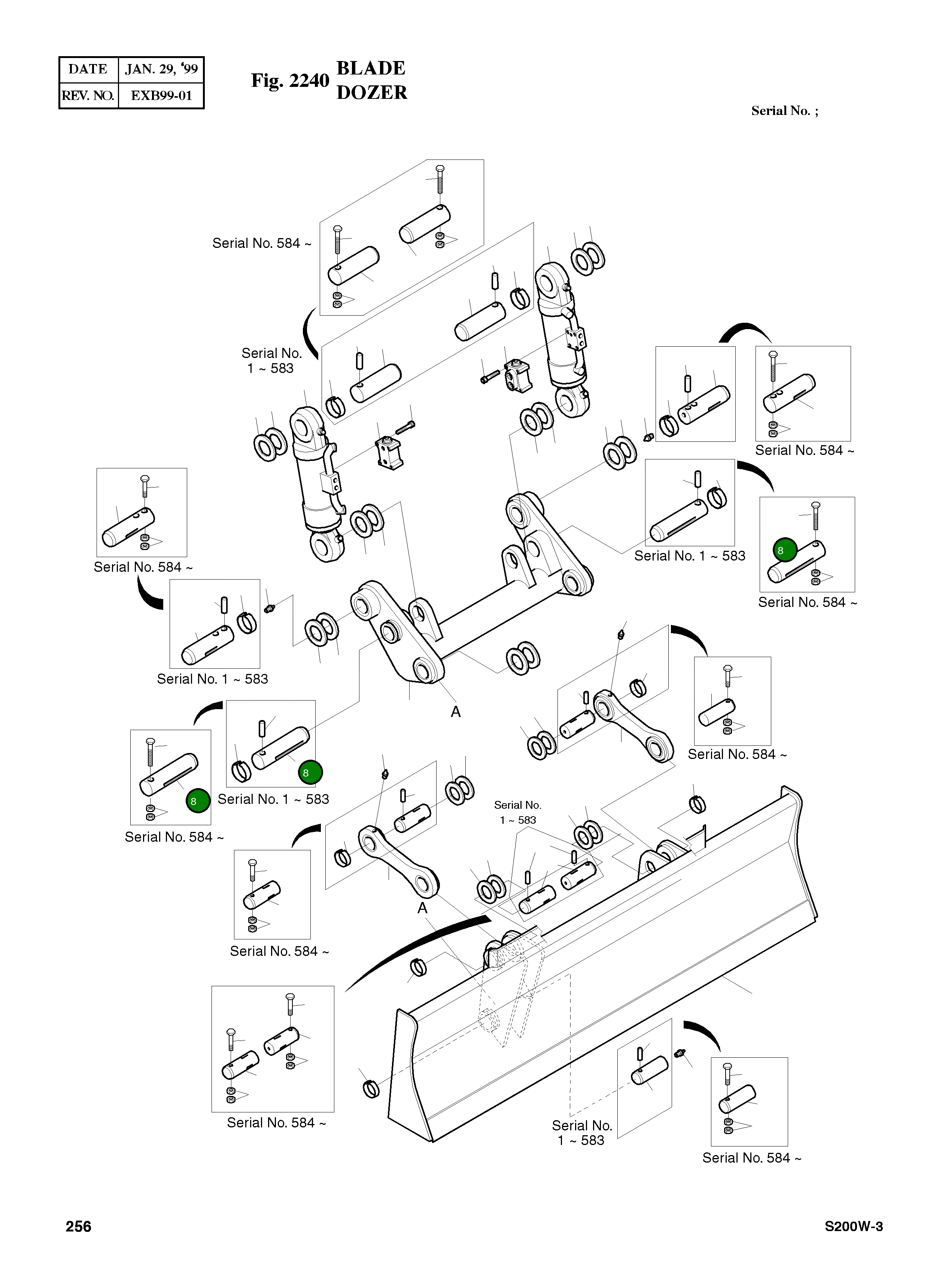 Палец 2123-4163A Komatsu