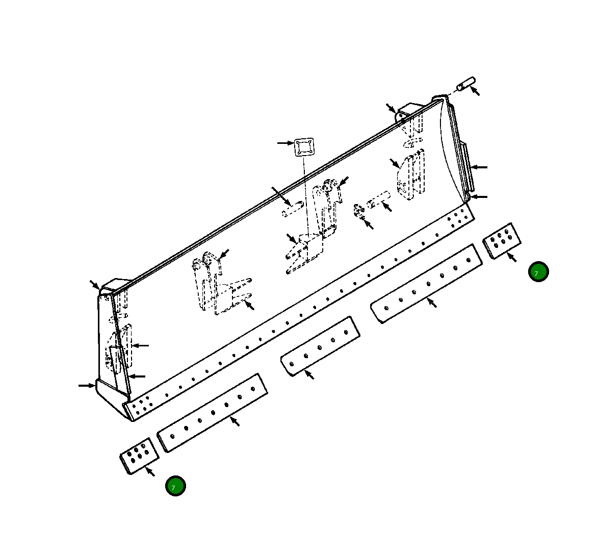 Концевой резец 626 003 C1 Komatsu