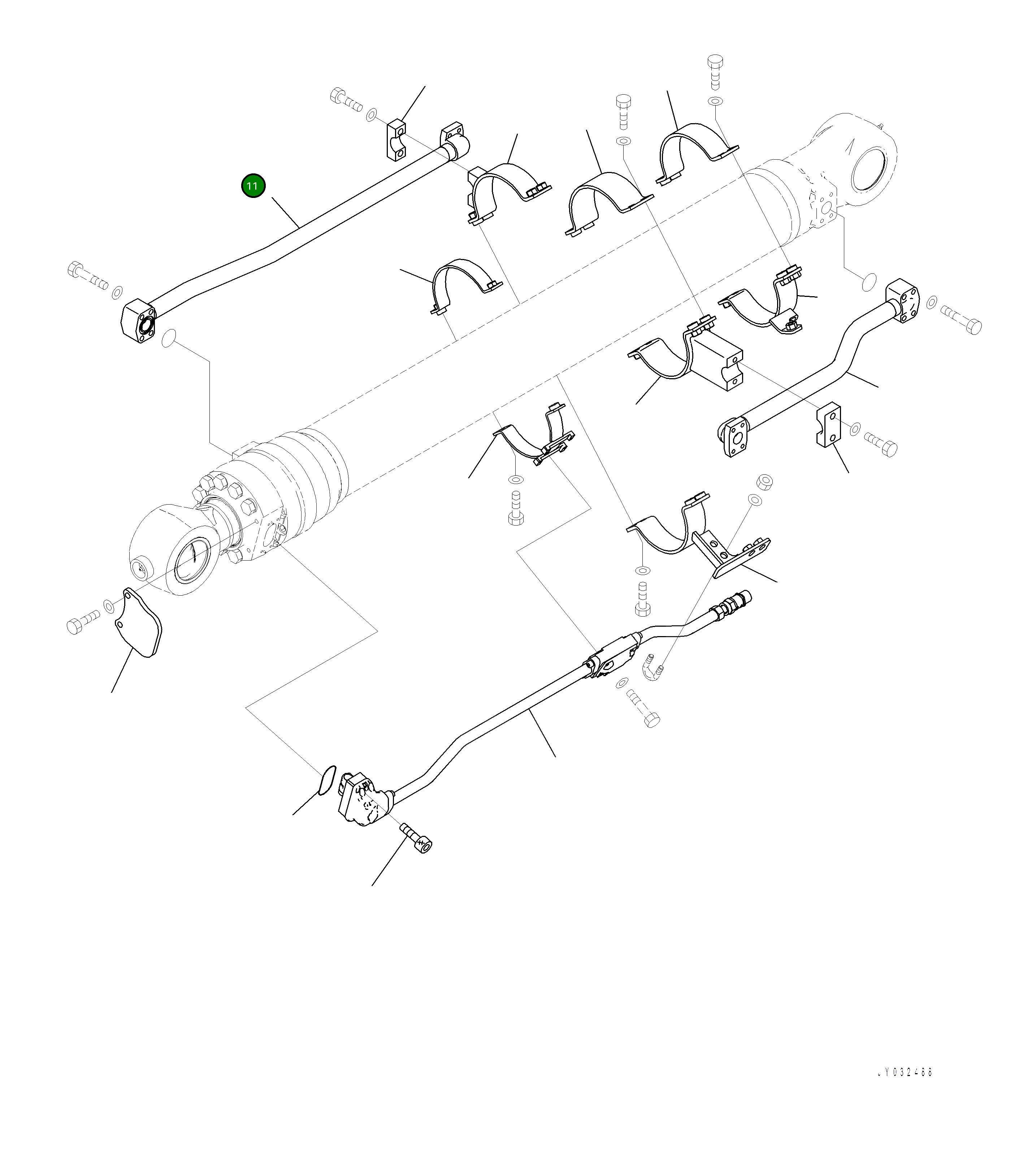 Кронштейн 707-88-52540 Komatsu