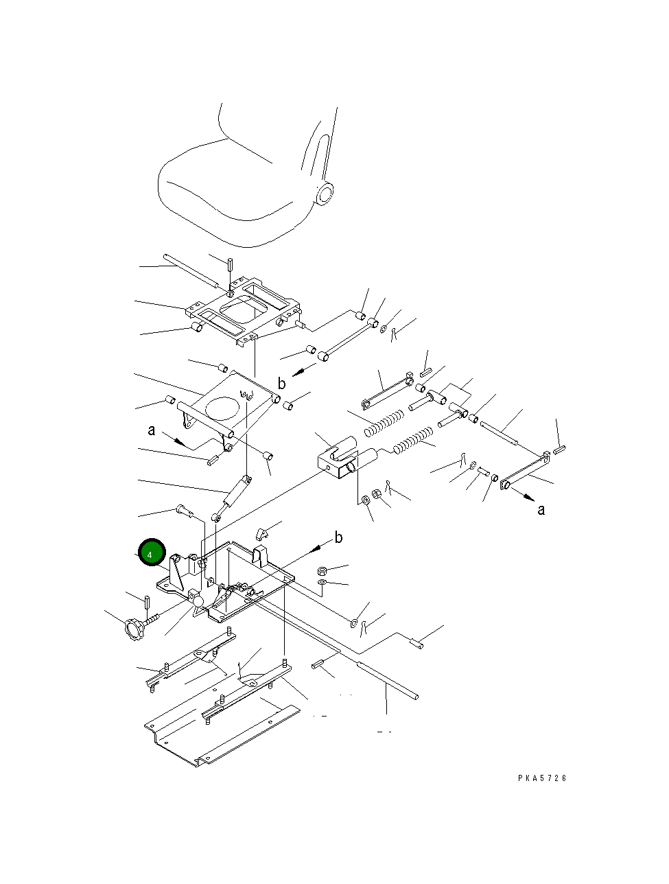 Основание 120-57-31342 Komatsu