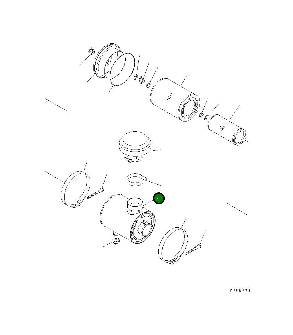 Корпус 6222-83-7110 Komatsu