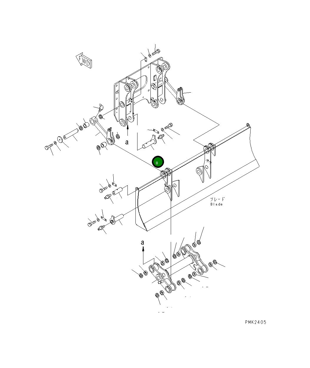 Палец 21J-910-1230 Komatsu