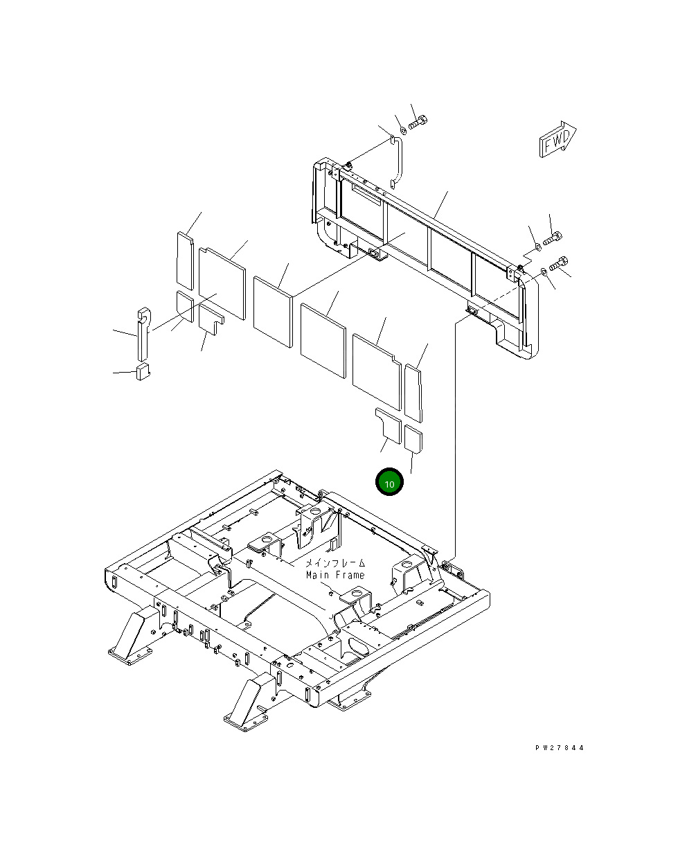 Лист 8295-54-1491 Komatsu