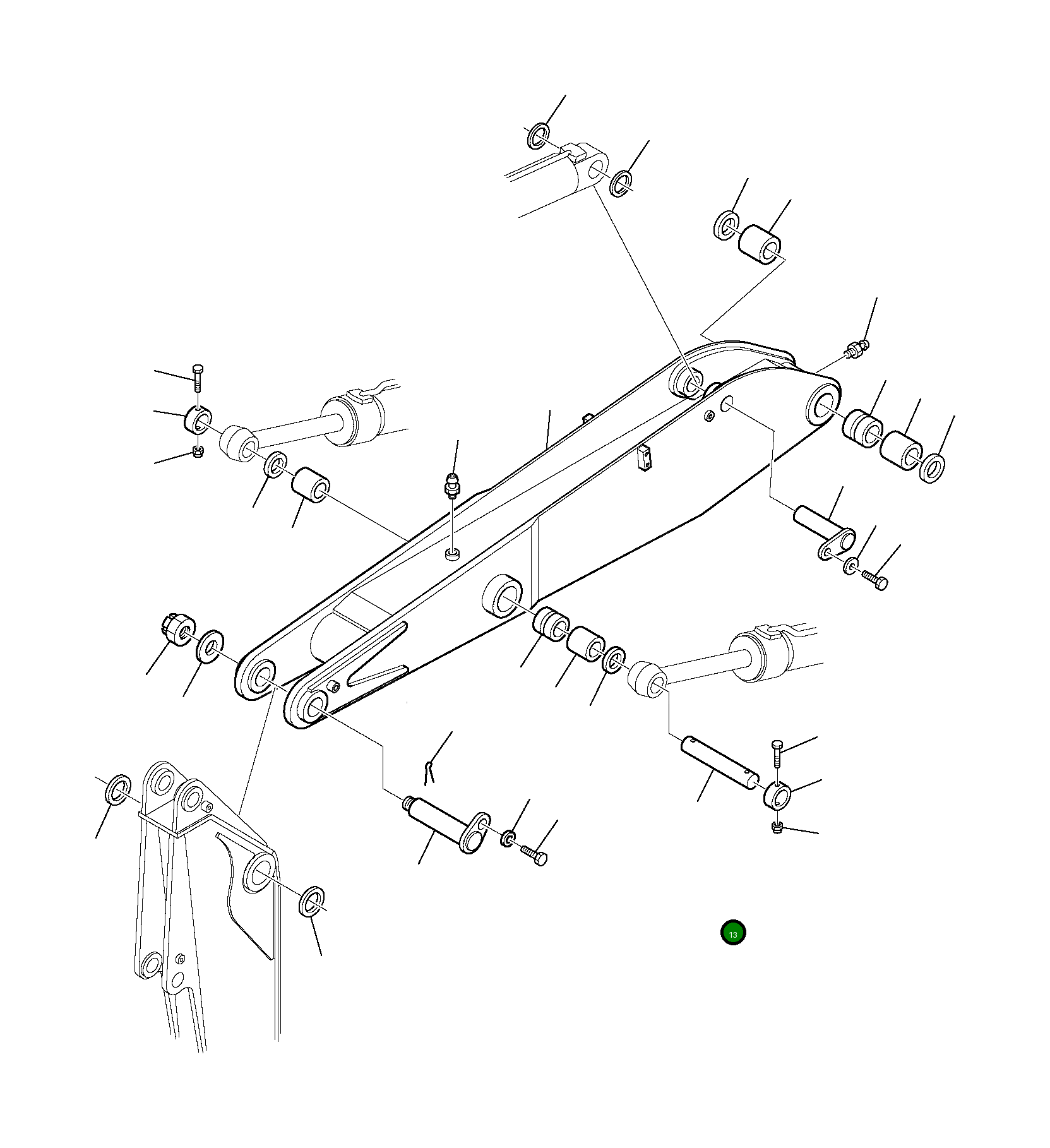 Палец 21D-946-1140 Komatsu